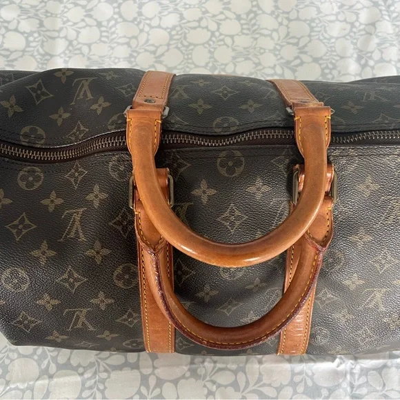 Louis Vuitton Brown Monogram Keepall 45 w/ USC logo - Picture 4 of 10